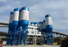 XCMG official heavy concrete batching plant HZS240V China big 240m3 new concrete mixer plant price